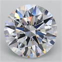 Lab Grown Diamond 1.23 Carats, Round with Ideal Cut, D Color, VS2 Clarity and Certified by IGI