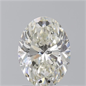 Natural Diamond 1.71 Carats, Oval with  Cut, J Color, VS2 Clarity and Certified by GIA