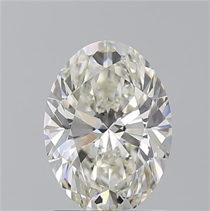 Picture of Natural Diamond 1.71 Carats, Oval with  Cut, J Color, VS2 Clarity and Certified by GIA