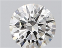 Natural Diamond 0.40 Carats, Round with Excellent Cut, H Color, VVS2 Clarity and Certified by GIA