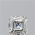Natural Diamond 0.70 Carats, Asscher with  Cut, I Color, VVS1 Clarity and Certified by GIA