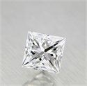 Diamante Natural 0.70 quilates, Princesa , Color F, claridad VVS1 y certificado GIA