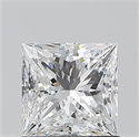 Natural Diamond 1.01 Carats, Princess with  Cut, D Color, VVS1 Clarity and Certified by GIA