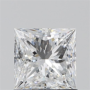 Picture of Natural Diamond 1.01 Carats, Princess with  Cut, D Color, VVS1 Clarity and Certified by GIA