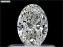 Natural Diamond 0.41 Carats, Oval with  Cut, F Color, SI1 Clarity and Certified by GIA