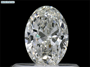 Picture of Natural Diamond 0.41 Carats, Oval with  Cut, F Color, SI1 Clarity and Certified by GIA