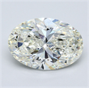 Natural Diamond 5.20 Carats, Oval with  Cut, K Color, VS1 Clarity and Certified by GIA