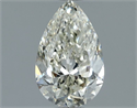 Natural Diamond 1.00 Carats, Pear with  Cut, J Color, SI1 Clarity and Certified by IGI