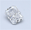 Natural Diamond 0.71 Carats, Radiant with  Cut, D Color, SI2 Clarity and Certified by GIA