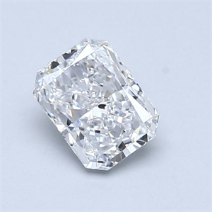 Picture of Natural Diamond 0.71 Carats, Radiant with  Cut, D Color, SI2 Clarity and Certified by GIA