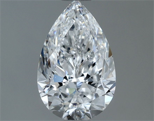 Picture of Natural Diamond 0.90 Carats, Pear with  Cut, D Color, VS2 Clarity and Certified by GIA