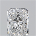 Natural Diamond 1.00 Carats, Radiant with  Cut, D Color, SI1 Clarity and Certified by GIA