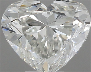 Picture of Natural Diamond 0.42 Carats, Heart with  Cut, G Color, VVS1 Clarity and Certified by IGI