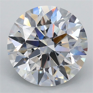 Picture of Lab Grown Diamond 2.77 Carats, Round with Ideal Cut, E Color, VS1 Clarity and Certified by IGI