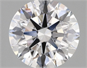Lab Grown Diamond 2.46 Carats, Round with Excellent Cut, E Color, VVS2 Clarity and Certified by GIA