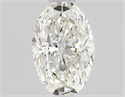 Natural Diamond 0.70 Carats, Oval with  Cut, H Color, IF Clarity and Certified by GIA