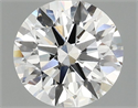 Del inventario de diamantes de laboratorio, 1.55 quilates, Redondo , Color F, claridad VS2 y certificado IGI