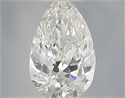 Natural Diamond 0.31 Carats, Pear with  Cut, F Color, VS2 Clarity and Certified by IGI