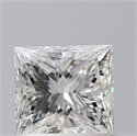 Natural Diamond 1.00 Carats, Princess with  Cut, F Color, VS2 Clarity and Certified by GIA