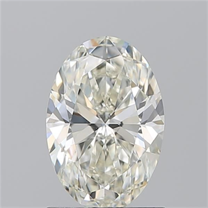 Picture of Natural Diamond 1.30 Carats, Oval with  Cut, K Color, VS1 Clarity and Certified by GIA