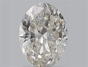 Foto Diamante Natural 1.21 quilates, Ovalado , Color H, claridad SI2 y certificado GIA de