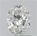 Natural Diamond 0.90 Carats, Oval with  Cut, F Color, VS2 Clarity and Certified by GIA