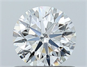 Natural Diamond 0.70 Carats, Round with Excellent Cut, F Color, SI1 Clarity and Certified by GIA