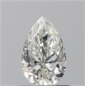 Natural Diamond 0.70 Carats, Pear with  Cut, I Color, VVS1 Clarity and Certified by GIA