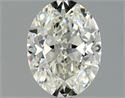 Natural Diamond 0.90 Carats, Oval with  Cut, I Color, VVS2 Clarity and Certified by GIA