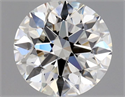Natural Diamond 0.90 Carats, Round with Excellent Cut, H Color, VVS1 Clarity and Certified by GIA