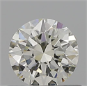 Diamante Natural 0.56 quilates, Redondo , Color K, claridad VVS1 y certificado GIA