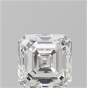 Natural Diamond 2.01 Carats, Asscher with  Cut, G Color, SI1 Clarity and Certified by GIA