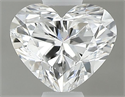 Natural Diamond 0.37 Carats, Heart with  Cut, E Color, SI1 Clarity and Certified by GIA