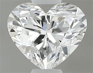 Picture of Natural Diamond 0.37 Carats, Heart with  Cut, E Color, SI1 Clarity and Certified by GIA