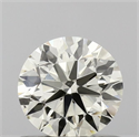 Natural Diamond 0.71 Carats, Round with Excellent Cut, L Color, VS2 Clarity and Certified by IGI
