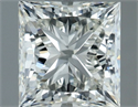 Natural Diamond 1.01 Carats, Princess with  Cut, H Color, VVS1 Clarity and Certified by IGI