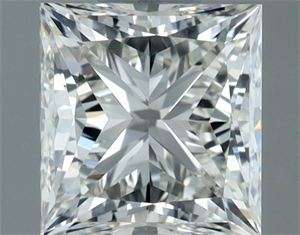 Picture of Natural Diamond 1.01 Carats, Princess with  Cut, H Color, VVS1 Clarity and Certified by IGI