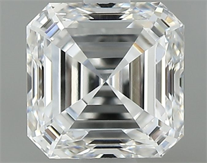 Foto Diamante Natural 0.90 quilates, Asscher , Color F, claridad VS1 y certificado GIA de