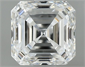 Natural Diamond 0.90 Carats, Asscher with  Cut, F Color, VS1 Clarity and Certified by GIA
