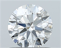 Natural Diamond 0.82 Carats, Round with Excellent Cut, F Color, VS1 Clarity and Certified by GIA