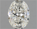 Natural Diamond 0.70 Carats, Oval with  Cut, G Color, VS2 Clarity and Certified by GIA