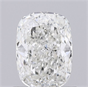 Natural Diamond 0.73 Carats, Cushion with  Cut, H Color, VS2 Clarity and Certified by GIA