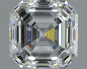 Foto Diamante Natural 1.31 quilates, Asscher , Color G, claridad VVS1 y certificado GIA de