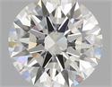 Natural Diamond 0.57 Carats, Round with Excellent Cut, I Color, VS2 Clarity and Certified by GIA