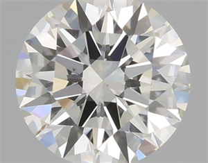 Picture of Natural Diamond 0.57 Carats, Round with Excellent Cut, I Color, VS2 Clarity and Certified by GIA