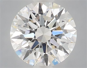 Picture of Lab Grown Diamond 1.09 Carats, Round with Excellent Cut, E Color, VVS2 Clarity and Certified by IGI