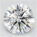 Lab Grown Diamond 2.19 Carats, Round with Excellent Cut, D Color, VVS1 Clarity and Certified by GIA