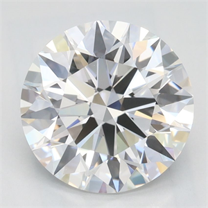 Picture of Lab Grown Diamond 2.19 Carats, Round with Excellent Cut, D Color, VVS1 Clarity and Certified by GIA
