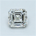 Natural Diamond 1.01 Carats, Asscher with  Cut, F Color, VS1 Clarity and Certified by GIA