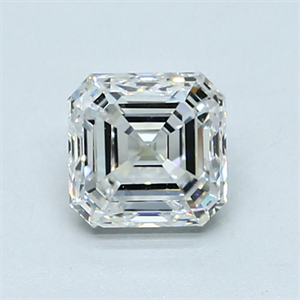 Picture of Natural Diamond 1.01 Carats, Asscher with  Cut, F Color, VS1 Clarity and Certified by GIA